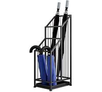 KXQYIKYI Umbrella Rack Stand, Umbrella Holder,Umbrella Stands Umbrella Stand Wrought Iron, Large-capacity Umbrella Bucket At The Entrance Of The Hotel Lobby, With A Mobile Drip Tray, Gold A (Gold Q)