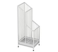 KXQYIKYI Umbrella Stand Holder Entryway Umbrella Stand with Removable Drip Tray & Non Slip Mat, Hollow-out Umbrella Storage Holder, Indoor Outdoor Stable Umbrella Rack (Black Q)