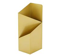 KXQYIKYI Umbrella Stand Holder Home Office Umbrella Stand, 2 Tier Floor Standing Umbrella Holder with Removable Drip Tray, Decorative Umbrella Rack for Canes Ski Poles (Gold Q)