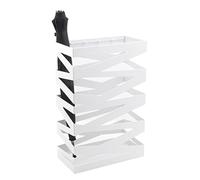 KXQYIKYI Umbrella Stands,Umbrella Holder Metal Hollow Out Umbrella Stand with Hooks Rectangular Umbrella Rack for Hotel Restaurant Umbrella Holder Umbrella Rack Umbrella Organiser/Wit/60 * 20 * 60Cm