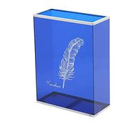 KXQYIKYI Umbrella Storage Umbrella Stand Feather Decor Umbrella Rack, Rectangles Umbrella Bucket, Umbrella Holder Rack for Entry/Hallway/Patio/Porch/Foyer/Hall/Blue (Bl? A)