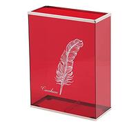 KXQYIKYI Umbrella Storage Umbrella Stand Feather Decor Umbrella Rack, Rectangles Umbrella Bucket, Umbrella Holder Rack for Entry/Hallway/Patio/Porch/Foyer/Hall/Blue (Bl? A)