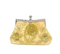 KXQYIKYI Vintage Beaded Embroidery Bag Hand Embroidered Cheongsam Bag Dinner Bag Embroidered Hand Carry Bag