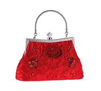 KXQYIKYI Vintage Embroidery Evening Bag Tote with Cheongsam Beaded Bag Dress Bag