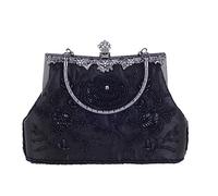 KXQYIKYI Vintage Embroidery Evening Bag Tote with Cheongsam Beaded Bag Dress Bag