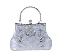 KXQYIKYI Vintage Embroidery Evening Bag Tote with Cheongsam Beaded Bag Dress Bag