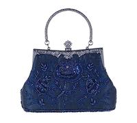 KXQYIKYI Vintage Embroidery Evening Bag Tote with Cheongsam Beaded Bag Dress Bag
