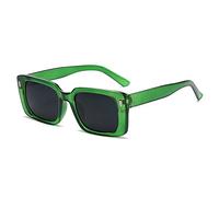 KXQYIKYI Vintage Rivet Square Sunglasses Woman Personality Sun Glasses Female Fashion Orange Retro