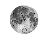 KXQYIKYI Wall Clock No Punch Moon Living Room Wall Clock Design Clock Personalized Mute Bedside Clock Ornament Creative Wall Clock Decor Clock (Color : A)