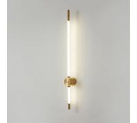 KXQYIKYI Wall Lamp Indoor Wall Lights Fixtures Modern Led Linear Lamps Acrylic Long Tube Sconces 62cm92cm Vanity 10w17w Metal Light 3000k(Brushed Black Finish,62cm)