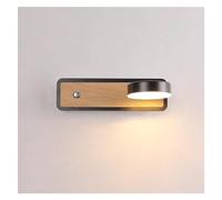 KXQYIKYI Wall Lamp LED Compatible with Bedroom Bedside Study Indoor Round Iron Light Practical Luminaire Deco Reading Lighting Fixtures (Color : G Black 23.5cm, Size : Warm White)