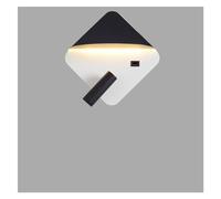 KXQYIKYI Wall Lamp LED Compatible with Bedroom Bedside Study Indoor Round Iron Light Practical Luminaire Deco Reading Lighting Fixtures (Color : G Black 23.5cm, Size : Warm White)