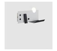 KXQYIKYI Wall Lamp LED Compatible with Bedroom Bedside Study Indoor Round Iron Light Practical Luminaire Deco Reading Lighting Fixtures (Color : G Black 23.5cm, Size : Warm White)