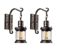 KXQYIKYI Wall Lamp Led Wall Lights Indoor Industrial Retro Bedside Vintage Metal Black Painted Rustic Sconces Interior for Bedroom Farmhouse Corridor(Christmas Reindeer -Style5,1 Pack)