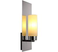 KXQYIKYI Wall Light LED Wall Lamp, European Stainless Steel Wall Sconce Modern Imitation Marble Candle Wall Light Creative Bedside Lighting Reading Decor Lamp, A