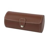 KXQYIKYI Watch Display Organizer 3 Slots Watch Roll Travel Case Chic Portable Vintage Leather Display Watch Storage Box with Slid in Out Watch Organizers Jewelry Case (Color : B2 Three pillows)