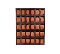 KXQYIKYI Watch Display Organizer 5/12/18/30 Seats Watch Box Large Capacity Wooden Watch Tray Store Display Watch Storage Box, Brown Jewelry Case (Size : D)