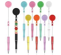 KxrTpx 10 Ball Point Pens Multipack, Multi Pen Set for Students and Office Professionals, Convenient Writing Tools for Note Taking and Document Signing, DIY Customisable Design with Retractable Clip
