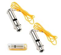 KxrTpx 2 Pack High-Frequency Training Whistle, Loud Emergency Safety Whistle for Hiking, Camping, Sports Coaching, Pet Training, and Personal Security, Includes Lanyard for Easy Carry