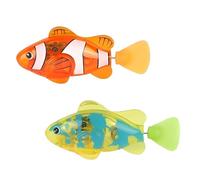 KxrTpx 2 Pcs Robotic Fish, Swimming Robot Fish Toy for Cats, Reusable Robo Fish Bath Toy, Electronic Fish Suitable for Bathtubs, Pets, and Baby Bath Toys (Color Random)