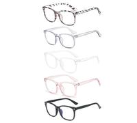 KxrTpx 5 Pack Blue Light Blocking Glasses for Women and Men, Anti Glare Computer Eyewear for Screen Time Protection, Fashion Blue Light Glasses for Daily Office and Study Use
