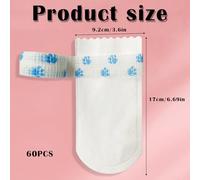 KxrTpx 60 PCS Dog Paw Bandage, Count Disposable Dog Socks Paws Stop Licking, Dog Foot Bandage for Injured Paws, Medium Dog Booties for Sore Paws 16-38 lbs, Indoor and Outdoor Protection
