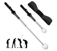 KxrTpx Golf Grip Trainer, TRS Slider Golf Aid, Golf Alignment Sticks, Compact Design with 39cm Natural Length and 66cm Extended Length
