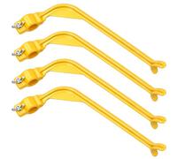 KxrTpx Golf Swing Trainer, Golf Wrist Trainer Pro, Golf Training Aids for Swing Correction and Muscle Memory Building, Driving Range Practice Equipment, 4-Piece Yellow Set with 20 * 10 Parameters