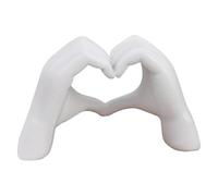 KxrTpx Heart Hands Sculpture, Living Room Decor, Modern Love Gesture Statue, Shelf Ornaments for Home Decoration, Desktop Display Piece for Special Occasions and Artistic Spaces