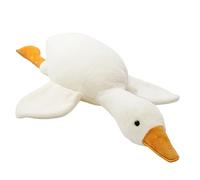 KxrTpx Hug a Lumps Goose Plushie, Soft White Duck Stuffed Animal, 50cm Large Weighted Teddy for Kids and Adults, Comforting Hugging Pillow for Bedroom, Car, and Gift Giving