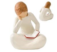 KxrTpx Ornaments for Living Room, Gifts for Book Lovers, Reading Corner Decorations, Shelf Ornaments, Desk Decor for Book Lovers, Dimensions 8 Cm High by 5.8 Cm by 5.5 Cm