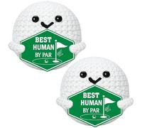 KxrTpx Personalised Golf Balls and Golf Gifts, Golf Accessories for Women and Men, Holiday Accessories and Gift Ideas, 5 cm White Golf Gifts Set of Two