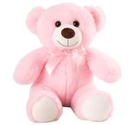 KxrTpx Pink Teddy Bear, Small Soft Plush Toy, Cuddly Companion for Kids, Bedtime Emotional Support, for Birthdays and Nursery Decor, 25cm