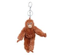 KxrTpx Plush Keychain, 1PC Monkey Punch Stuffed Toy with Lobster Clip, Soft Brown Monkey Toy Cute Orangutan Plush Doll, Hanging Punch Monkey Teddy for Bag Backpack, Birthday Gift for Kids Adults