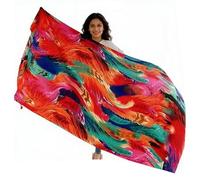 KxrTpx Sarong for Women Beachwear, Large Beach Sarong Wrap, Multipurpose Cover-Up for Swimwear, Stylish Shawl and Beach Blanket, 180 x 25 cm Dimensions Red