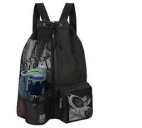 KxrTpx Swimming Bag, Arena Swim Bag for Adults with Wet Compartment, Mesh Drawstring Backpack for Beach and Pool Activities, Water-Resistant Gym Bag for Outdoor Sports Enthusiasts