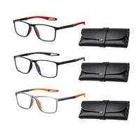 KxrTpx Varifocal Glasses Mens, Vision Sync Multifocal Glasses, Automatic Zoom Reading Glasses with Progressive Lenses, 6-Piece Set with Smart Zoom Technology in Multiple Frame Colours