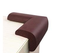 Kxtffeect 10Pcs Extra Thick Premium High Density Furniture Table Edge & Corner Guard Baby Proofing Bumper Protector - Jumbo Size Value Pack (Brown)