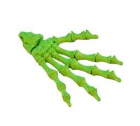 KXWDKJ 3d Printed Fidgets 3-d Printed Halloween Skeleton Hand 10cm/4in for Halloween Decoration Creating an Atmosphere (Green Gold)