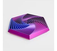 KXWDKJ 3D Printed Stuff 3D Printer Toys for Home Office Decompression Decor Executive Desk Toys (8.2cm/3.23in,Laser Purple)