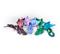 KXWDKJ Dragon Fidget Toy 3D Printer Animals Dragons with Wings 3pcs for Home Office Executive Desk Decoration (40 * 25cm/16 * 10in)