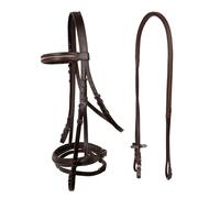 KXWDKJ Horse Halter and Lead Rope Horse Halter Cowhide Material with 3 Color Rhinestones Anti-Slip Particles for Equestrian Dressage (Brown,XL)