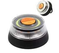 KXYINOS Emergency Warning Light, LED Rotating Beacon with 3 Flash Modes, Battery-Operated Warning Light with Magnet for Car & Motorcycle