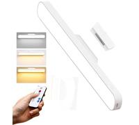 KXYINOS Under Cabinet Lights, Magnetic Dimmable Cupboard Lighting with 3 Colors Temperature & Timer Control, USB-C Rechargeable Wardrobe Light for Kitchen, Wardrobe, Stair and Mirror