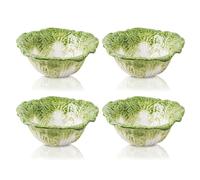 KXZ Green Ramen Noodle Bowls Microwavable 7 Inch, 16 Oz Ceramic Dinner Bowl Sets of 4 for Kitchen, Orcelain Silverware Set for Cereal, Soup, Serving, Rice, Pho, Salad, Pasta, Chip, Fruits, Vintage