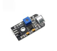 KY-037 Adjustable Gain Microphone Sensor Module for Arduino, High-Sensitivity Sound Detection Electronic Building Block with Bolt Holes, Black 38mm x 13mm