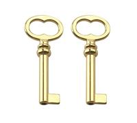 KY-1L Hollow Barrel Antique Skeleton Key,Jewelry Box Replacement Key, Skeleton Key for Some Old Jewelry and Trinket Boxes (2 Pcs)