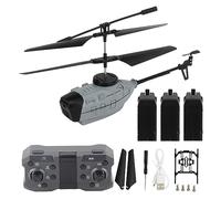 KY202 4K Dual Camera HD Aerial Helicopter Automatic Obstacle Avoidance and GPS Positioning Remote Control Toys for Adults and Children (Helicopter shipped with matching batteries R (3 Batteries)