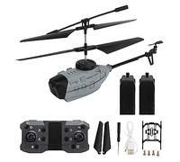 KY202 4K Dual Camera HD Aerial Helicopter Automatic Obstacle Avoidance and GPS Positioning Remote Control Toys for Adults and Children (Helicopter shipped with matching batteries R (Dual Battery)