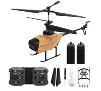 KY202 4K Dual Camera HD Aerial Helicopter Automatic Obstacle Avoidance and GPS Positioning Remote Control Toys for Adults and Children (Helicopter shipped with matching batteries R (Dual Battery)
